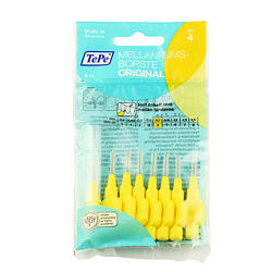 TePe Original Brossettes interdentaires 4 Jaune (0,7 mm) 8 pces