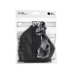NEQI Masque adulte 3 couches S-M (noir) 3 pces