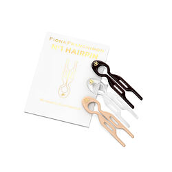 Fiona Franchimon Nº 1 Hairpin London Collection (Brown, Transparent, Soft Beige) 3 pces