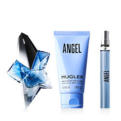 Mugler Angel EDP rechargeable 50 ml + EDP miniature rechargeable 10 ml + Lait pour le corps 50 ml