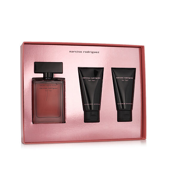 Narciso Rodriguez Musc Noir Rose For Her EDP 50 ml + Gel douche 50 ml + Lait pour le corps 50 ml