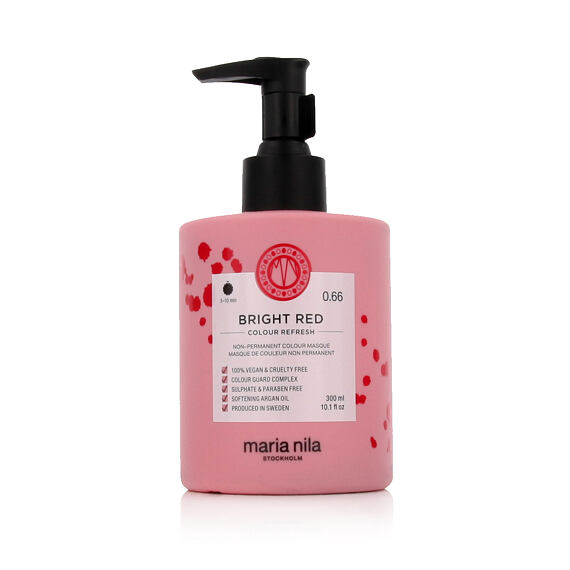 Maria Nila Colour Refresh Hair  Masque capillaire aux pigments colorés Bright Red 300 ml