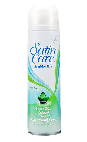 Gillette Satin Care Peaux Sensibles à l'Aloe Vera Gel de rasage (Femme) 200 ml