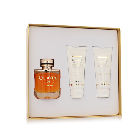 Boucheron Quatre Iconic EDP 100 ml + Gel douche 100 ml + Lait pour le corps 100 ml