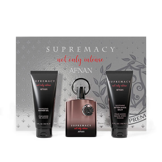 Afnan Supremacy Not Only Intense Extrait de Parfum 100 ml + Baume après-rasage 150 ml + Gel douche 1