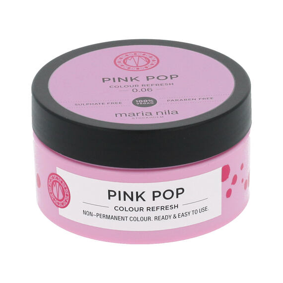 Maria Nila Colour Refresh Hair Masque capillaire aux pigments colorés Pink Pop 100 ml