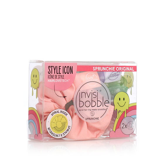 Invisibobble SPRUNCHIE ORIGINAL Duo Retro Dreamin' Hair-Band Hue-Man Love 2 pces