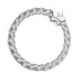 By Eloise London Silver Star Woven Silver Shimmer